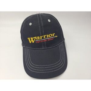 Warrior Custom Golf Adjustable Hat Cap Cotton Casual Brand Logo Men Women Black